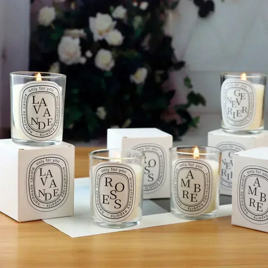 Elegant Transparent Aromatherapy Candle Jar - Perfect Gift for Weddings and Special Occasions