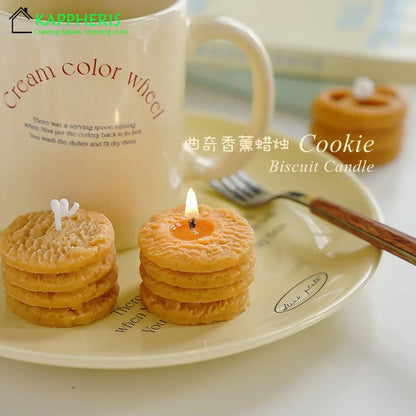 Delightful Cookies Guest Gift Candles - Scented Mini Candles for Home Décor and Special Occasions