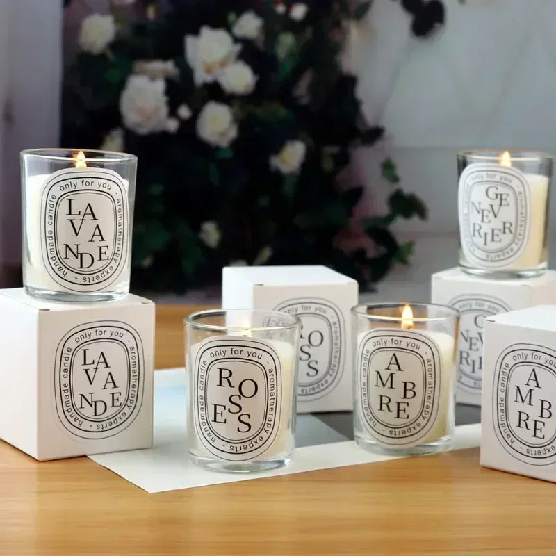 Elegant Transparent Aromatherapy Candle Jar - Perfect Gift for Weddings and Special Occasions
