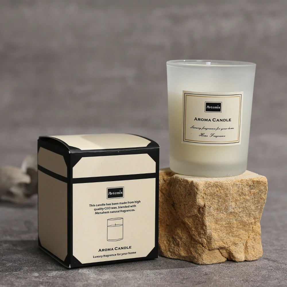 Indulge in Serenity: Handcrafted Scented Candles for a Romantic Atmosphere - Perfect Aromatherapy Gift for Home Decoration