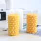 Create Stunning Candles and Soaps with Our 3D Honeycomb Cylindrical Silicone Mold - Perfect for DIY Crafts and Unique Home Decor!