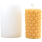 Create Stunning Candles and Soaps with Our 3D Honeycomb Cylindrical Silicone Mold - Perfect for DIY Crafts and Unique Home Decor!