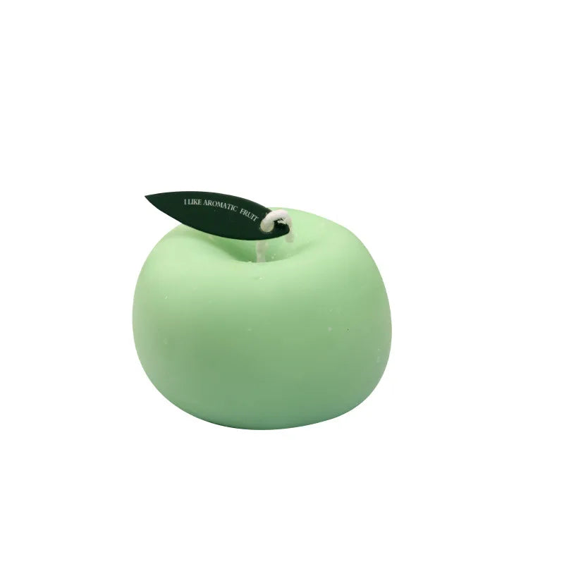 Delightful 2Pcs Red and Green Apple Scented Candles - Perfect for Christmas, New Year, and Birthdays!