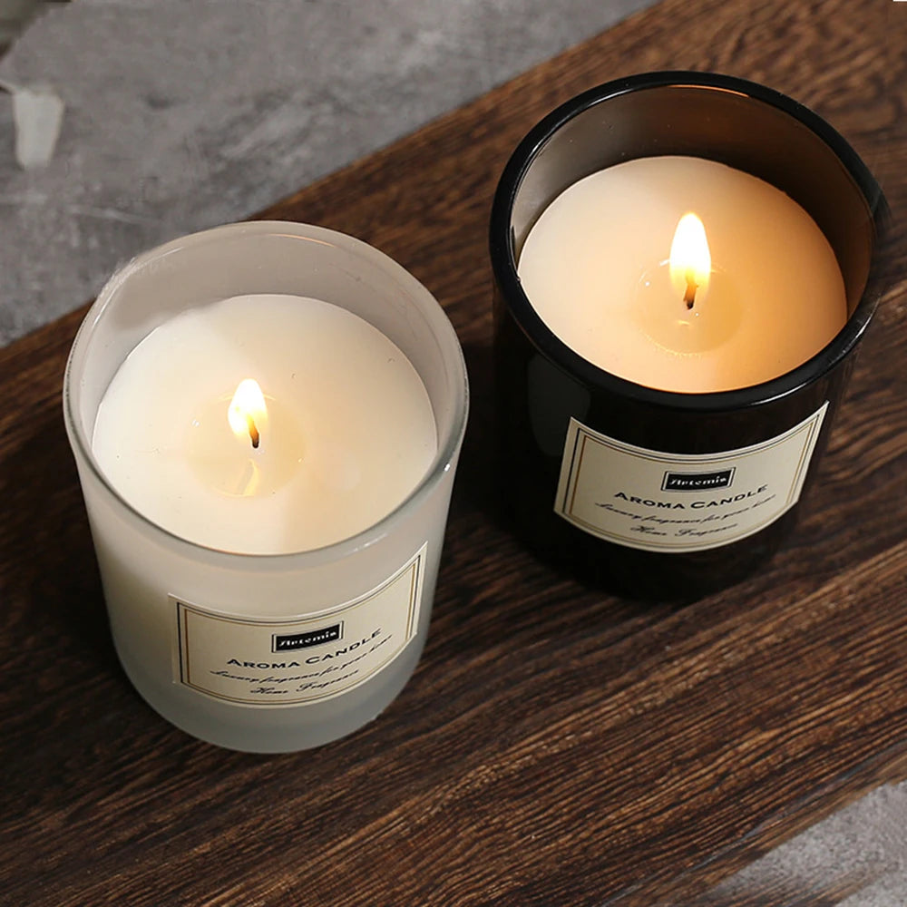 Indulge in Serenity: Handcrafted Scented Candles for a Romantic Atmosphere - Perfect Aromatherapy Gift for Home Decoration