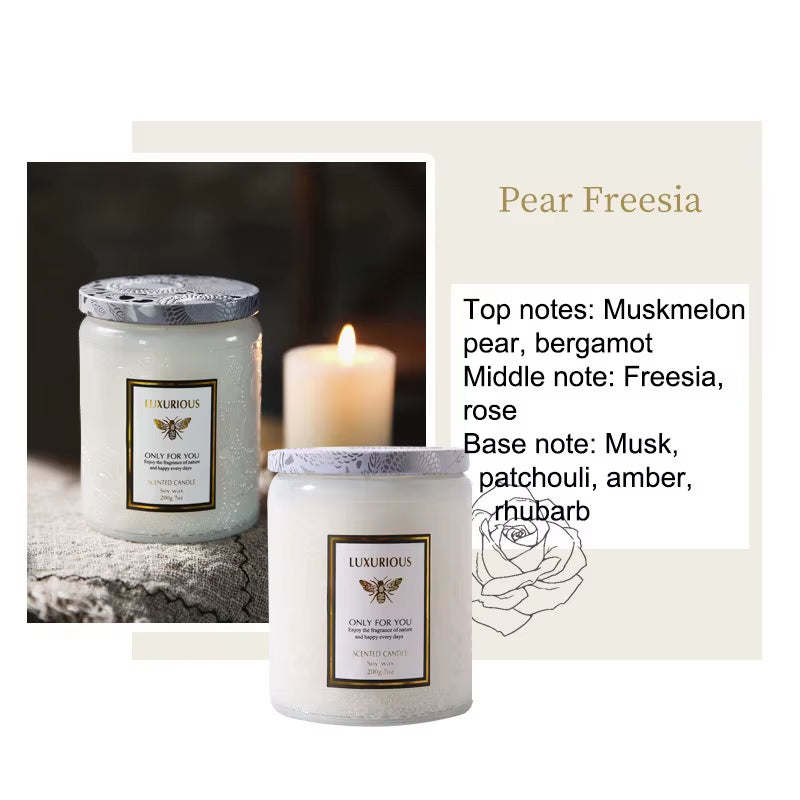 Indulge in Serenity with Our 7 OZ Natural Soy Scented Candle - Perfect Home Decor Gift!