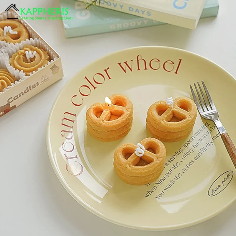 Delightful Cookies Guest Gift Candles - Scented Mini Candles for Home Décor and Special Occasions